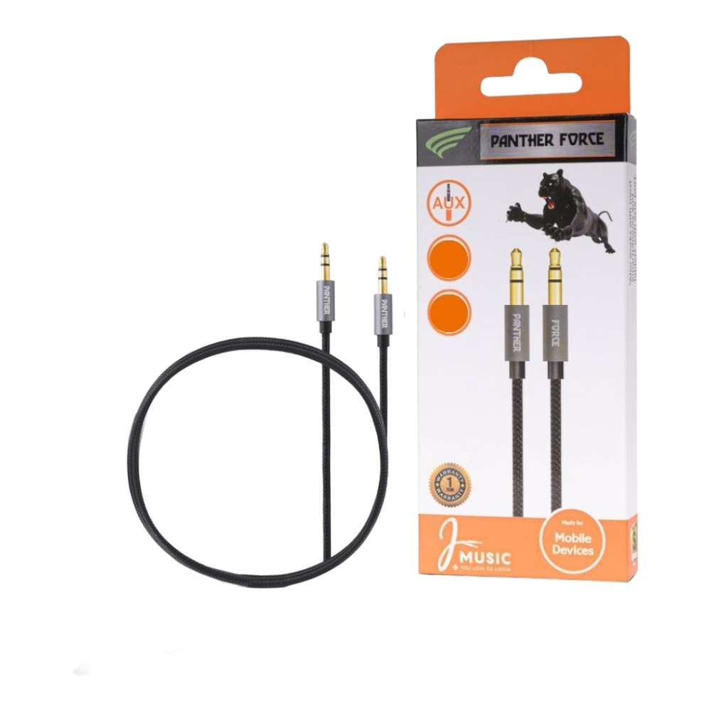 Panther Force 2.2M AUX Cable - PF111 - Fast Charging & High-Speed Data Transfer for Micro USB Devices Panther Force 2.2M AUX Cable - PF111 - Fast Charging & High-Speed Data Transfer for Micro USB Devices